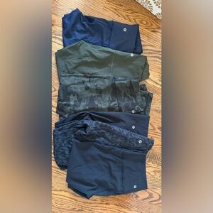 lululemon athletica Olive Green & Black Camo Leggings (6 pairs!)